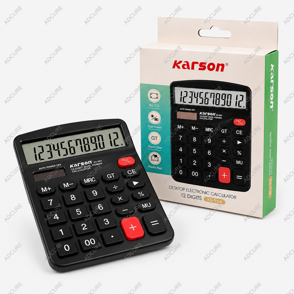 Karson Desktop Electronic Calculator KS-964 – 12 Digits