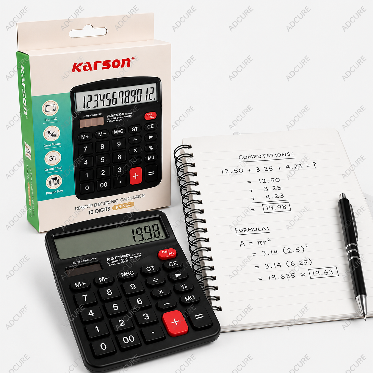Karson Desktop Electronic Calculator KS-964 – 12 Digits
