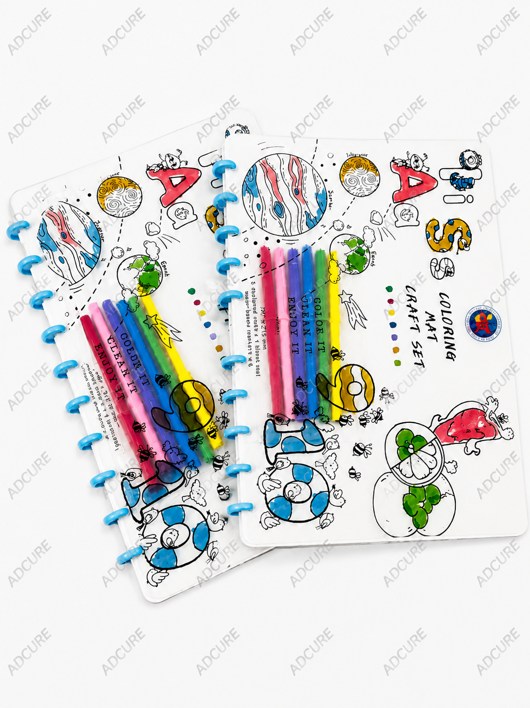 Coloring Mat Craft Set – Washable Color Activity Kit