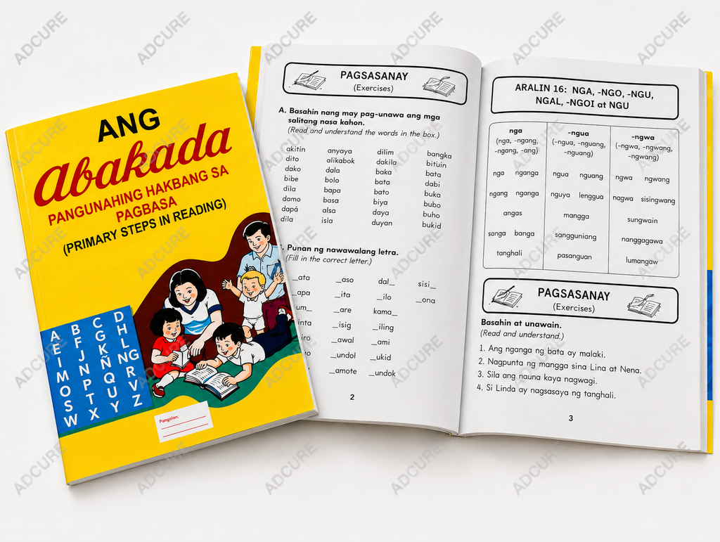 Ang Abakada Learning Thick Book – Kids Basic Reading Activity Book