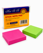 Kai Li Te Self-Adhesive Removable Stick Notepad – 100 Sheets (A02 - 76x50mm)