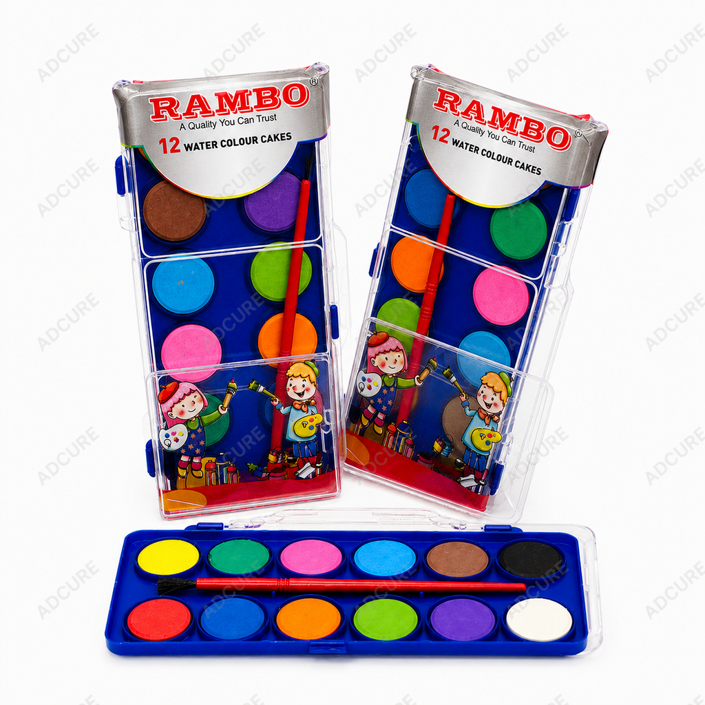 Rambo 12-Color Watercolor Paint Set