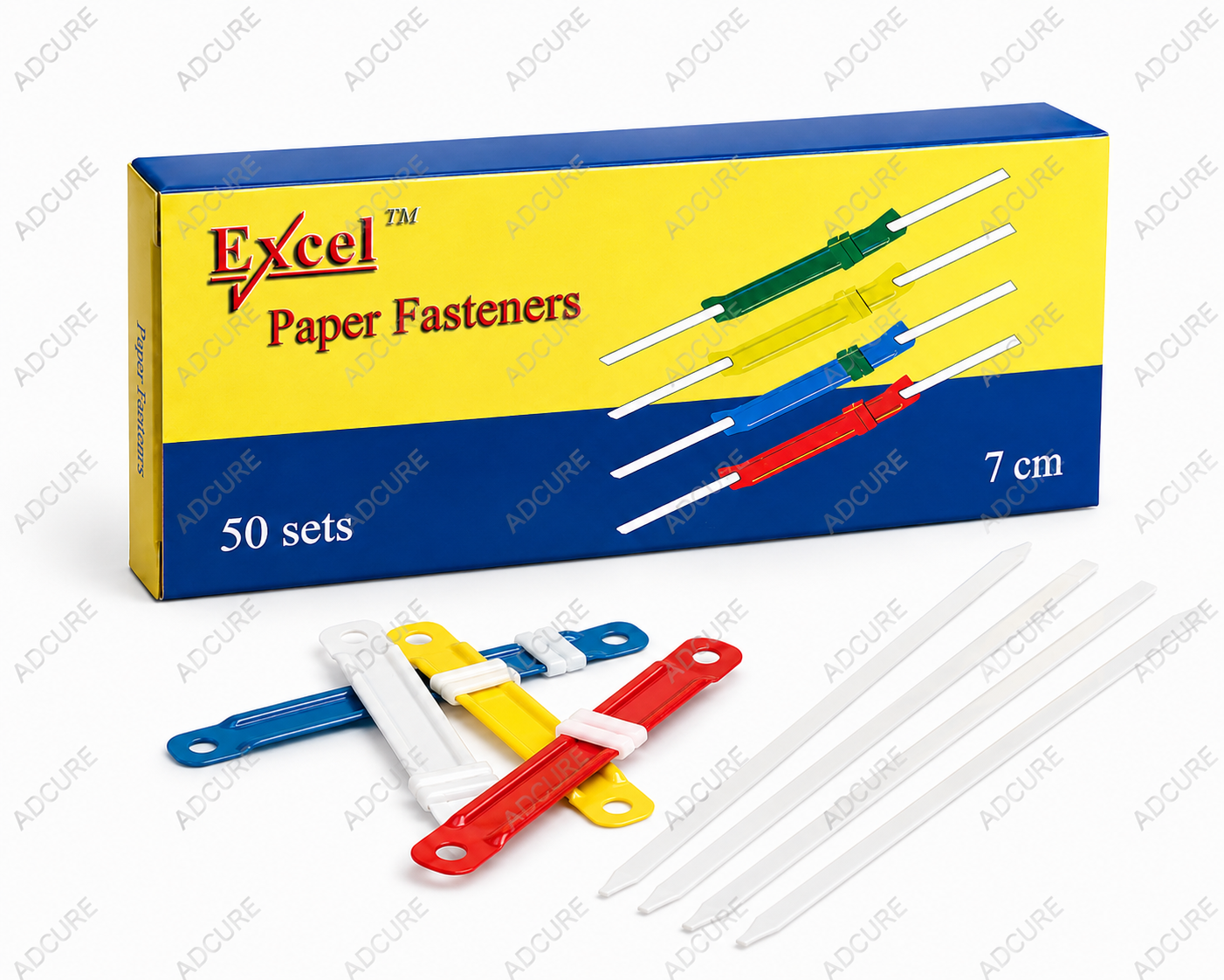 Excel Paper Fasteners – 50 Pieces (7 cm)