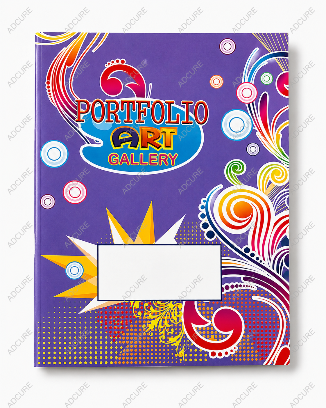 Art Portfolio with Border Design – 20 Leaves
