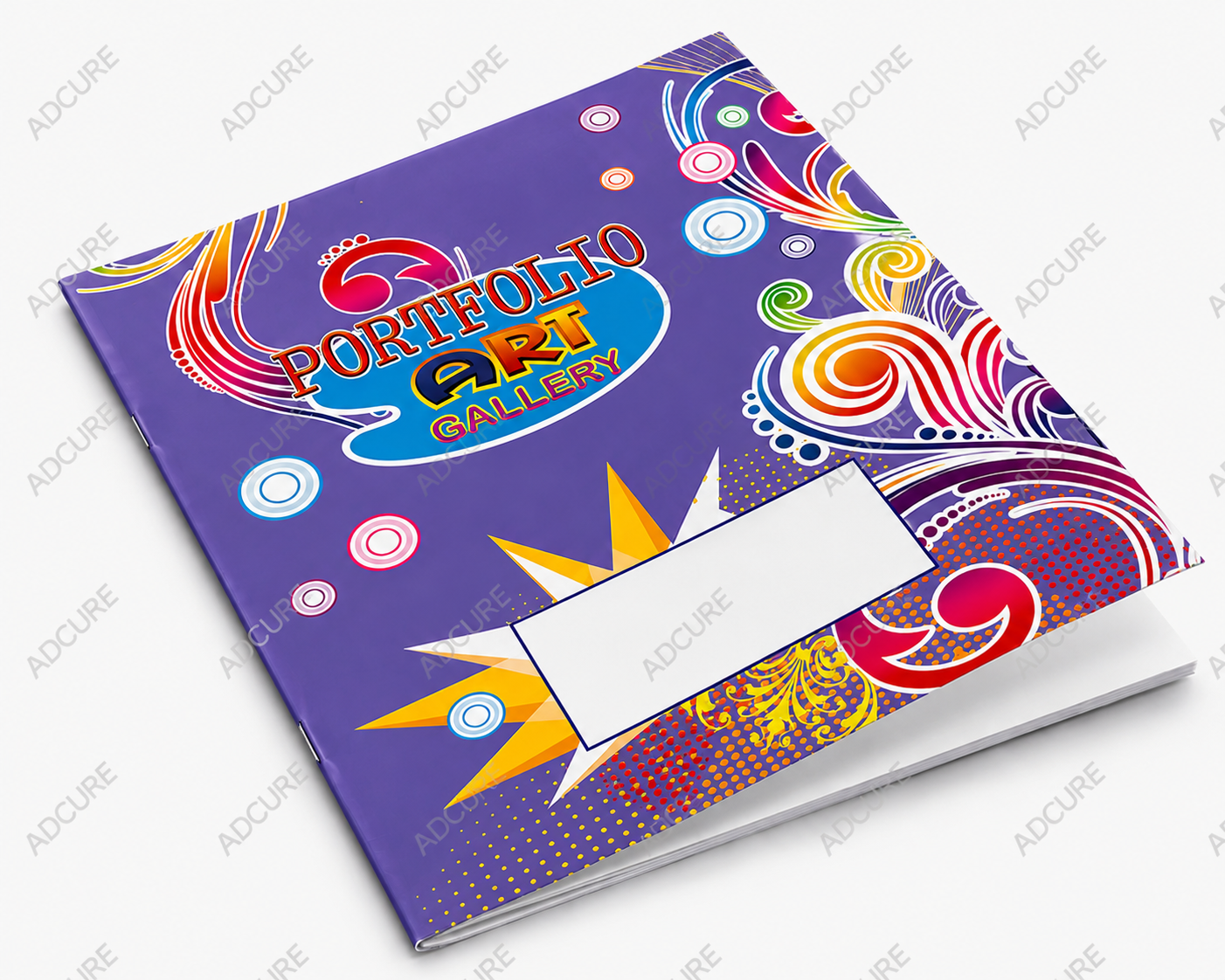 Art Portfolio with Border Design – 20 Leaves