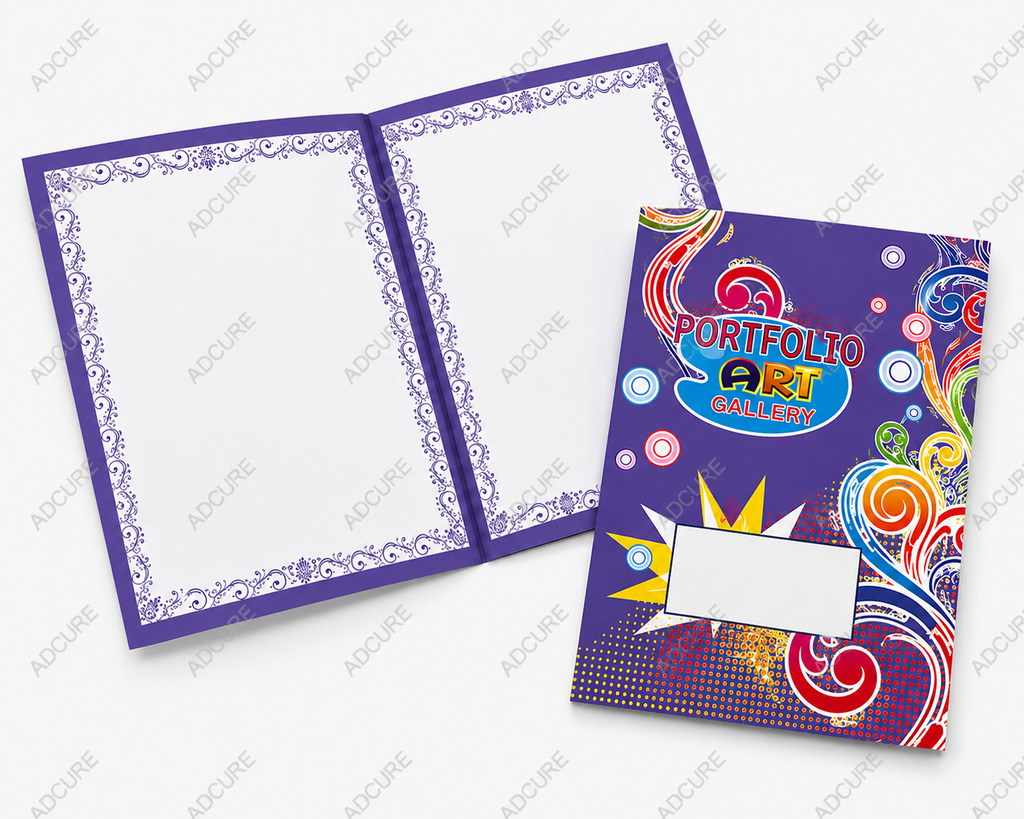 Art Portfolio with Border Design – 20 Leaves