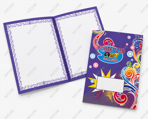 Art Portfolio with Border Design – 20 Leaves