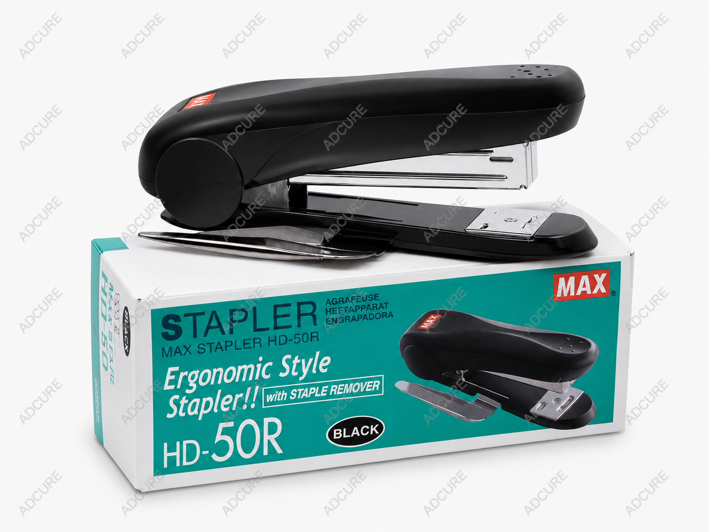 MAX HD-50R Ergonomic Stapler – Black